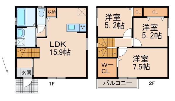 仮）シアラ向ⅣC号の物件間取画像